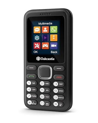 Oakcastle F100 Seniorenhandy ohne Vertrag | Dual-SIM Tastenhandy mit Bluetooth, FM-Radio & Micro-SD bis 32 GB | 2G Senioren Handy mit 7 Tagen Akkulaufzeit & LED-Lampe | Einfaches Handy für Senioren