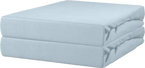Erwin Müller Spannbettlaken 2er-Pack, Doppel-Jersey in blau von Erwin Müller