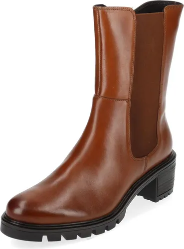 ARA Damen Denver Chelsea Schuhe, Cognac, 37 EU - Wanderschuhe mit robustem Blockabsatz, ideal für Outdoor-Aktivitäten und stilvolle Abenteuer.