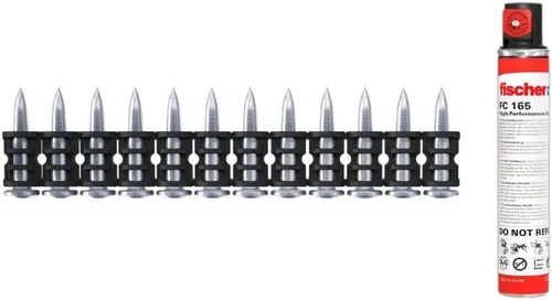 fischer 1008 Nägel DFNH 17 mit Gaskartusche für Hochleistungsnagler - Druckluft-Nagel- & Klammergeräte, ideal für präzises Nageln in Holz mit hoher Leistung und einfacher Handhabung.