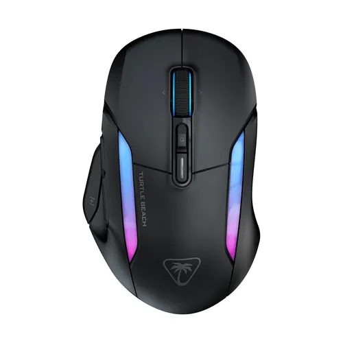 Turtle Beach Kone II Air – Ergonomische RGB-Gaming-Maus - Gaming-Maus mit 26K DPI Sensor und bis zu 350 Stunden Akkulaufzeit. Ideal für lange Spielsessions dank ergonomischer Form und 21 programmierbaren Funktionen.