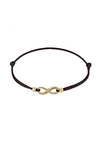 Elli Armband Damen Infinity Unendlichkeit Trend Symbol in 925 Sterling Silber vergoldet