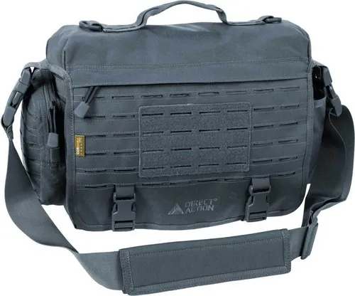 Direct Action Messenger Bag Laptop Tasche mit Lasercut MOLLE Shadow Grey