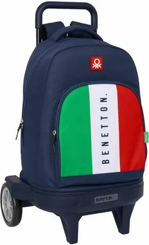 Schulrucksack Benetton Flag Marineblau 33 x 45 x 22 cm