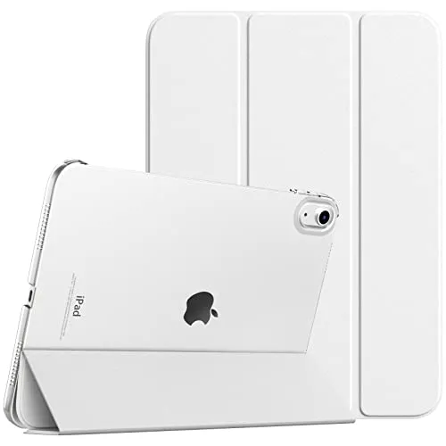 TiMOVO Hülle für iPad (A16) 11 Generation 11 Zoll 2025/iPad 10 Generation 10,9 Zoll 2022, Unterstützt Auto Schlaf/Aufwach Schutzhülle, Transluzent Hart PC Rückhülle, Weiß