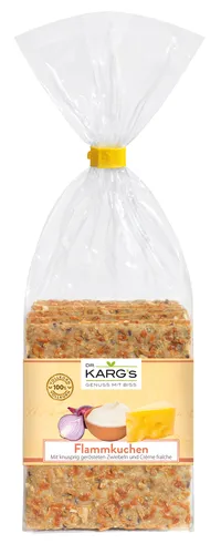Produktbild Knäcke Flammkuchen, vegetarisch 10 x 200 g Beutel Dr. Karg 1 kg/15,95 € g1
