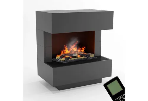 GLOW FIRE Elektrokamin Kleist Wasserdampf Kamin, Elektrischer Kamin, Wasserdampfkamin mit 3D Feuer und Knisterfunktion