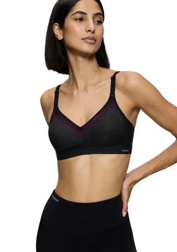 Triumph Triaction Free Motion N BH Schwarz E 80 Damen - Funktionsunterwäsche, atmungsaktives Material für optimalen Komfort und Halt während des Trainings, ideal für hoch- und mittlere Intensität.