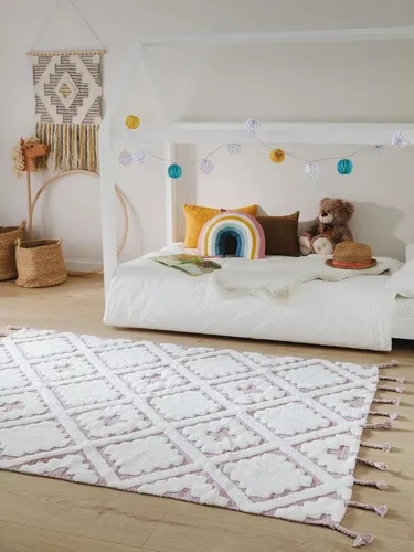 benuta Kinderteppich Matheo, rechteckig, 6 mm Höhe, Ethno-Style - Der waschbare Kinderteppich Matheo bietet eine gemütliche Spielunterlage mit fantasievollen Mustern. Pflegeleicht und weich, sorgt er für eine einladende Atmosphäre im Kinderzimmer.