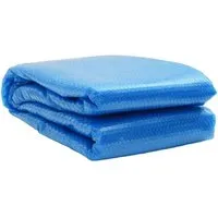 vidaXL Rechteckige Poolabdeckung 500x300 cm - Blau - Poolabdeckung aus dickem PE, erhöht die Wassertemperatur um bis zu 1°C, reduziert Chemikalienbedarf und Wasserverdunstung. Einfach zu handhaben und zu installieren.
