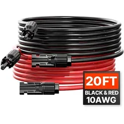 VEVOR Solarkabel 6,1 m in rot von Vevor