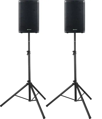 Pronomic C-212 MA - Aktive 2-Wege Bi-Amp Box Stereo Set - Professionelle Lautsprecher mit 500 W Leistung, Bluetooth und DSP-Presets für druckvollen Sound. Ideal für Events und Partys!