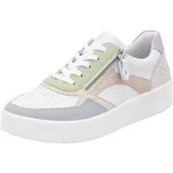 Remonte Schnürer bunt 41 EU - Sneaker in Größe 41 EU, mehrfarbiges Lederdesign mit 3 cm Absatzhöhe, ideal für einen trendigen Look und hohen Tragekomfort.