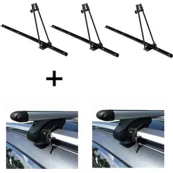 3x Fahrradträger ORION + Relingträger VDP L120 für Chevrolet Cruze Kombi ab 11