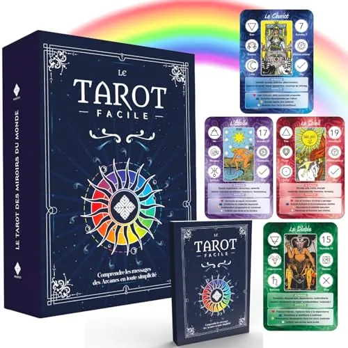 Le Tarot Facile – 78 illustrierte Karten + Lernbuch für Anfänger