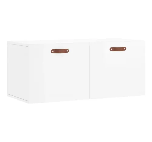 vidaXL Hängeschrank Hochglanz-Weiß 80 cm von vidaXL