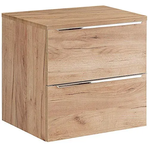Lomadox Waschbeckenschrank TOSKANA-56 in Wotaneiche