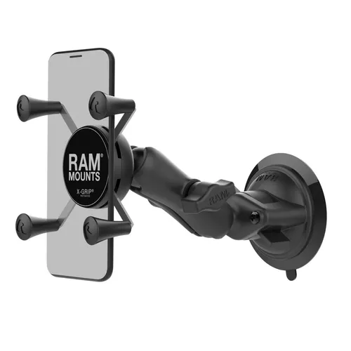 RAM X-Grip® Halter für Smartphones mit Saugnapf - RAM-B-166-UN7U - Konsolen & Halterungen, sicherer Halt für Smartphones mit innovativem Saugnapf-Design, ideal für Auto und Motorrad