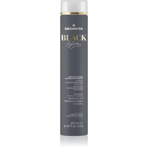 Medavita Black Blondie Extra Cool Blonde Shampoo zum Neutralisieren von Gelbstich für das Haar 250 ml