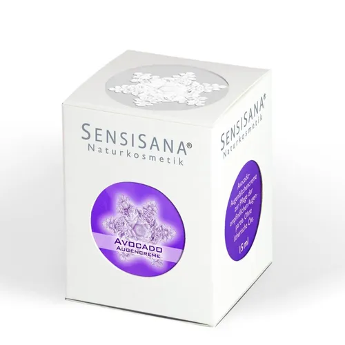 Sensisana Avocado Augencreme 15 ml - Augenpflege mit Avocadoöl für intensive Feuchtigkeit und Pflege, ideal zur Reduzierung von Falten und Schwellungen.