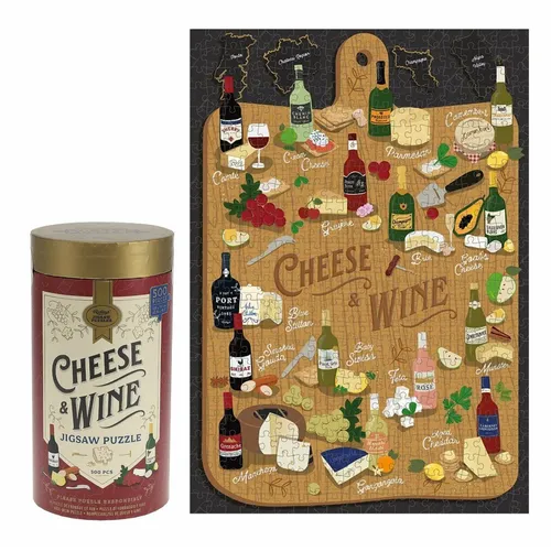 RIDLEY'S GAMES Käse- und Weinpuzzle 500 Teile