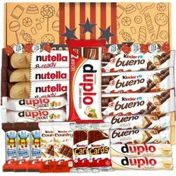 Schokolade Mix Box | 21 Stück - Perfekte Geschenkidee für Schokoladenliebhaber - Feinkost & Internationale Spezialitäten - Entdecke die Vielfalt mit Hanuta, Duplo und mehr in einer Box, ideal für Geschenke und besondere Anlässe!