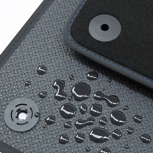 tuning-art Auto-Fußmatten BWX1050 für Volvo XC60 II (2017-2021) - Passgenaues Automatten Set mit wasserundurchlässiger Rückseite und edler Velours-Oberfläche für optimalen Schutz und Stil im Fahrzeug.