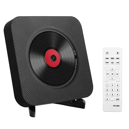 Adirigo Tragbarer Bluetooth CD-Player mit HiFi Lautsprechern