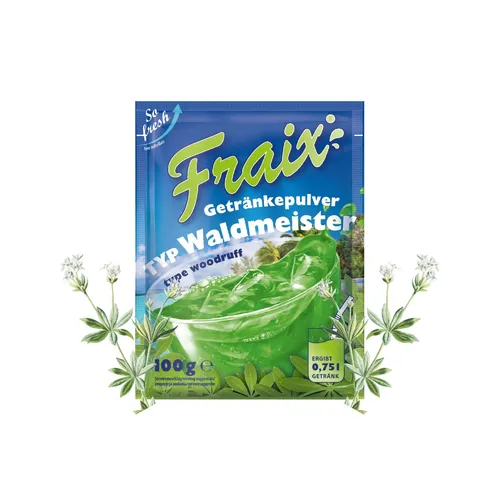 FRAIX Getränkepulver Waldmeister 25er Pack (25 x 100g)