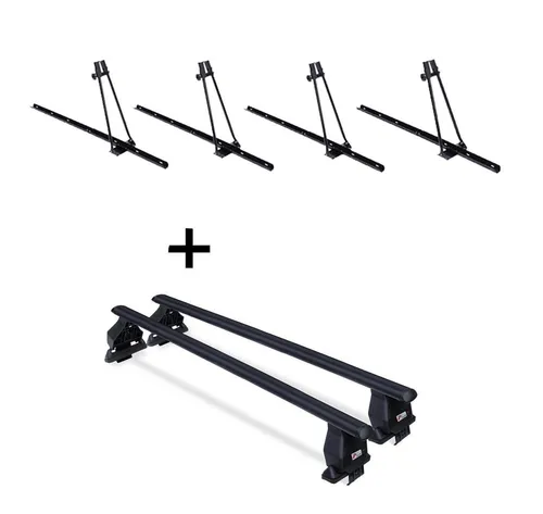 VDP Dachträger für Opel Zafira Tourer (Kombi) ab 2011 - Dachgepäckträger-Set mit 4x ORION Fahrradträgern, ideal für den sicheren Transport von Fahrrädern bis 15 kg. Robuste Stahlkonstruktion, einfache Montage und passend für verschiedene Fahrradtypen.