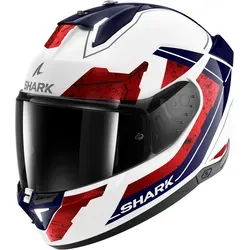 SHARK Integralhelm SKWAL i3 RHAD ECE 22.06 Gr. M WHITE CHROM RED - Motorradhelm in Größe M, bietet hohen Schutz und modernes Design mit Chrom-Elementen für stilbewusste Fahrer.