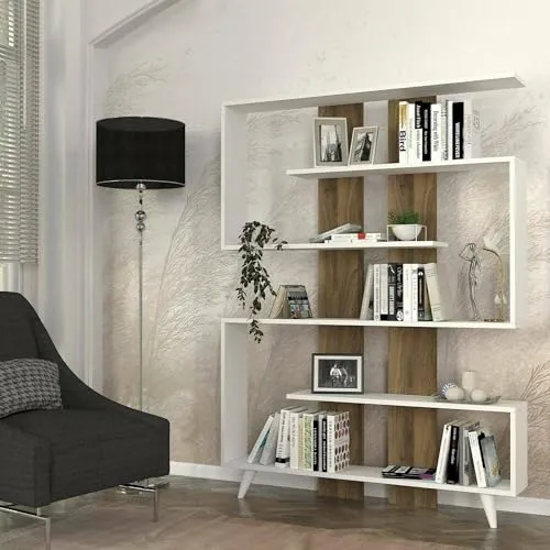 Dmora Regal Gienah 120x20x162 cm Weiß
