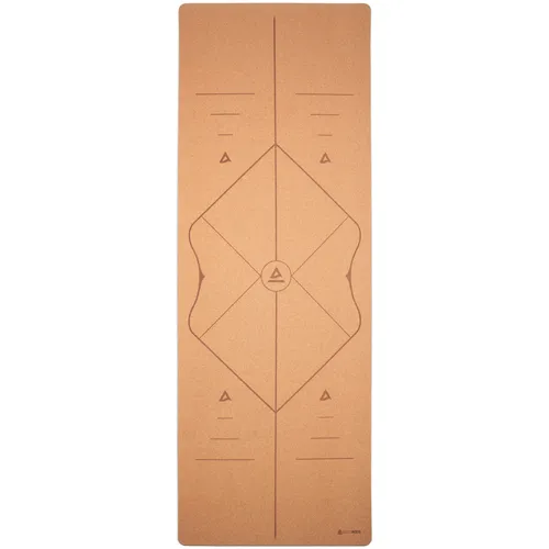 Yogamatte Pro Comfort Alignment aus Kork - Extra lang 200x66 cm, inkl. Tragegurt und Yogatasche - Sportmatte aus 100% natürlichem Kork und Kautschuk, rutschfest bei Feuchtigkeit, ideal für alle Yogaarten. Inklusive stylischer Yogatasche aus atmungsaktivem Leinen.