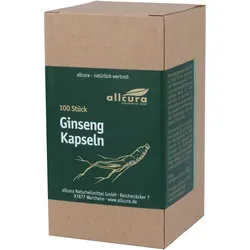 Ginseng Kapseln 500mg - 100 Stück - Nahrungsergänzungsmittel mit 500mg Ginsengwurzelpulver pro Kapsel, ideal zur Unterstützung der Vitalität und Konzentration. Vegetarisch, vegan und ohne Zusätze.
