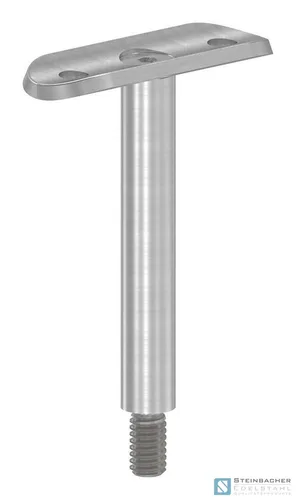 Edelstahl Handlaufstütze, Platte für 42,4mm, Höhe 78mm, V2A | STEINBACHER©