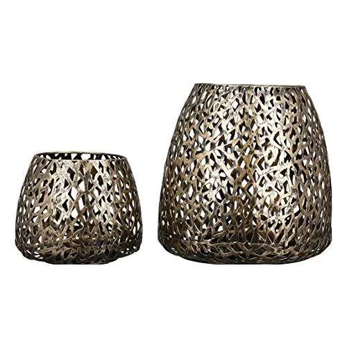 Casablanca Windlicht Purley antik-Gold.Metall in bronze von Casablanca