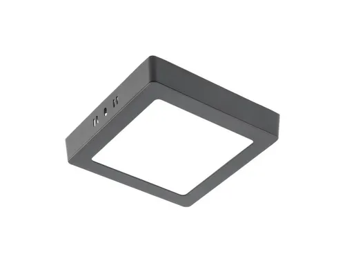 GTV Deckenleuchten LED Aufputz Deckenlampe Deckenpanele Deckenleuchte, schwarz, rund oder, Neutralweiß, 13w, 1020 Lumen, Neutralweiß 4000K, 170x170x32mm, eckig, Aluminium, IP20