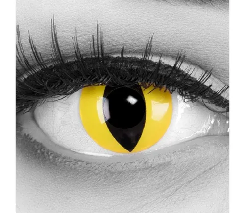 MeralenS Jahreslinsen Farbige Cat Eye Yellow Kontaktlinsen in gelb von MeralenS