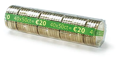 Monetique L250TC050 Münzhüllen, 0,50 Euro, 250 Stück