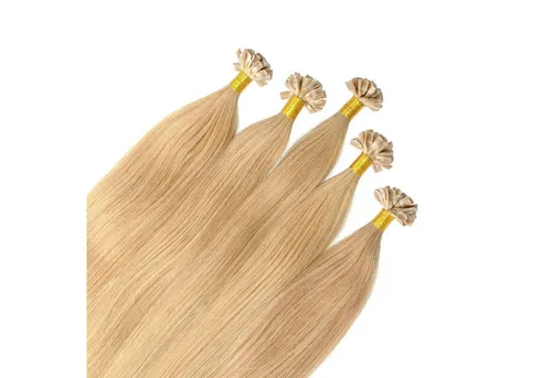 hair2heart Echthaar-Extension Premium Remy Bonding Extensions #9/31 Lichtblond Gold-Asch 40cm