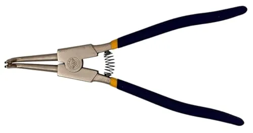 ALKAN - Sprengringzange ca. 300 mm XL Seegeringzange mit 90° abgewinkelter Spitze | Sicherungszange für große Außensicherungsringe (Ø 85-165 mm) | Profi-Zange für Wellenmontage