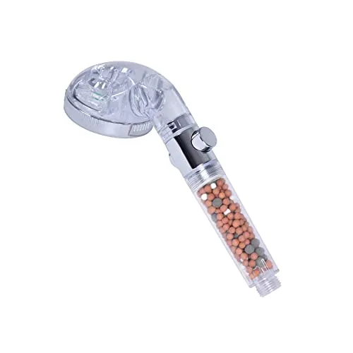 Duschkopf mit Filter gegen Kalk | Duschkopf Kalkfilter mit drei verschiedenen Kugelarten | Duschkopf wassersparend | wassersparender Brausekopf