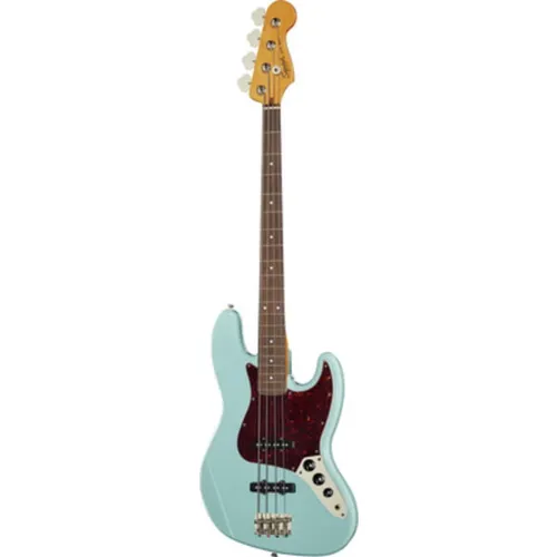 Squier CV 60s Jazz Bass LRL DPB - J-Bass mit klassischem 60er Jahre Design, ideal für vielseitige Musikstile. Der Korpus aus Pappel und das Griffbrett aus indischem Lorbeer sorgen für einen warmen Klang.
