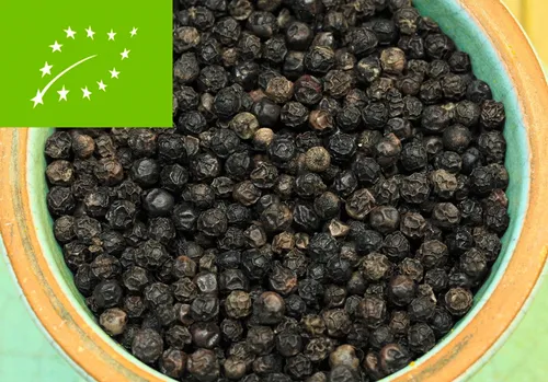 Bio Pfeffer schwarz ganz 250g Gewürzkontor München