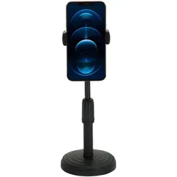Mid.you Handyhalterung Schwarz - Universelle Saugnapfhalterung - Praktische Handyhalterung in Schwarz, aus robustem Metall und Kunststoff. Mit universeller Saugnapfhalterung für flexibles Entertainment im Auto oder Zuhause. Ideal für alle Smartphones.