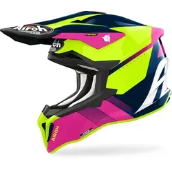 Airoh Strycker Blazer Helm blau, XL - Motorradhelm mit HPC Material und AMS²-System für höchste Sicherheit. Ideal für Offroad-Fahrer, mit herausnehmbarem, waschbarem Innenfutter und optimaler Belüftung.