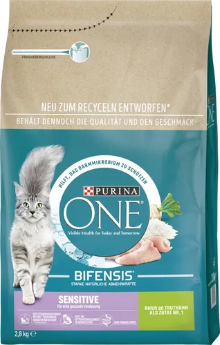 Purina One Katzenfutter Sensitive reich an Truthahn 2,8 kg