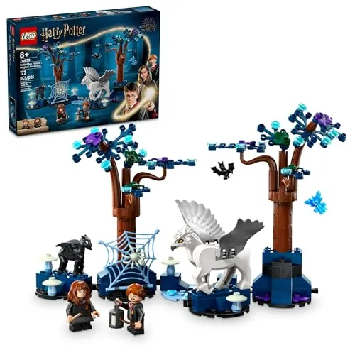LEGO Harry Potter Verbotener Wald - Magische Kreaturen - Bauspielzeugset für Kinder ab 8 Jahren, leuchtet im Dunkeln und ermöglicht kreatives Spielen mit ikonischen Figuren wie Buckbeak und Thestral.