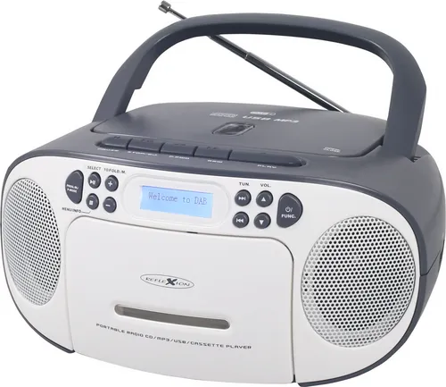 Reflexion RCR2260DAB Boombox - Vielseitige Boombox mit Digitalradio (DAB+), 20 W Leistung, CD/MP3-Playback und USB-AUX-Anschluss – perfekt für Musikliebhaber!