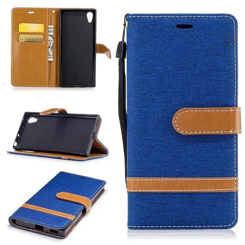 Handyhülle Schutz Case für Sony Xperia XA1 Cover Tasche Wallet Etui Handyhülle
